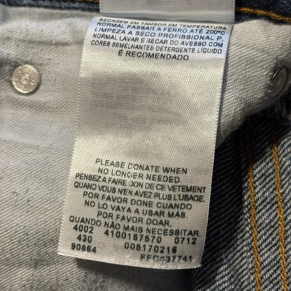 Levi's 517 Bootcut Jeans Mens 33x32 Blue Denim Faded Dark Wash Western Cowboy